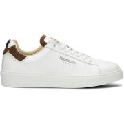 Witte Lage Top Sneakers Elba Pantofola d'Oro , White , Heren