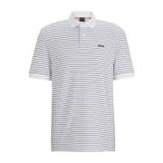 Heren Polo Shirt PaleStripe Hugo Boss , White , Heren