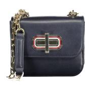 Blauwe Crossbody Tas met Contrastdetails Tommy Hilfiger , Blue , Dames