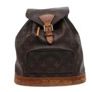 Pre-owned Canvas backpacks Louis Vuitton Vintage , Brown , Dames