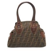 Pre-owned Canvas fendi-bags Fendi Vintage , Brown , Dames