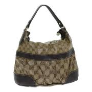 Pre-owned Canvas gucci-bags Gucci Vintage , Beige , Dames