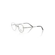 Ronde Metalen Frame Bril Frankie Morello , Gray , Heren