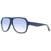 Blauwe Aviator Zonnebril Gespiegeld Verloop BMW , Blue , Unisex