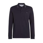 Stretch Pique Tipping Slim Polo Calvin Klein , Blue , Heren