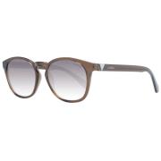 Bruine Heren Zonnebril Vierkante Verlooplens Guess , Brown , Heren