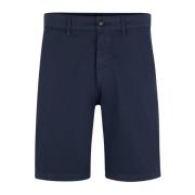 Slim Chino Shorts voor Mannen Hugo Boss , Blue , Heren