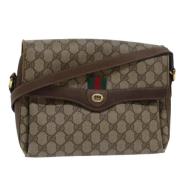 Pre-owned Leather gucci-bags Gucci Vintage , Beige , Dames