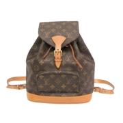 Pre-owned Canvas backpacks Louis Vuitton Vintage , Brown , Dames