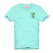 T-Shirts MC2 Saint Barth , Blue , Heren