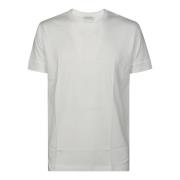 Klassieke Basis T-shirt Paolo Pecora , White , Heren