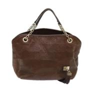 Pre-owned Leather totes Louis Vuitton Vintage , Brown , Dames