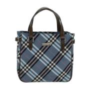 Pre-owned Fabric handbags Burberry Vintage , Blue , Dames