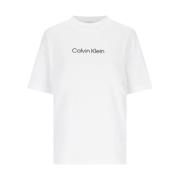 Witte Logo T-shirt Calvin Klein , White , Dames