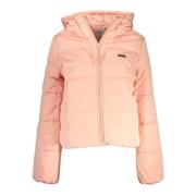 Roze Hoodie met Borduursel Vans , Pink , Dames