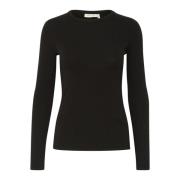 Zwarte longsleeve top InWear , Black , Dames