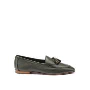 Loafer van hertenhuid met kwastjes Testoni , Green , Dames