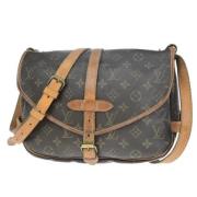 Pre-owned Canvas louis-vuitton-bags Louis Vuitton Vintage , Brown , Da...