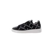 Heren Logo All Over Sneakers Costume National , Black , Heren