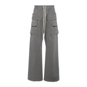 Cargo Drawstring Stone Broek Rick Owens , Gray , Dames