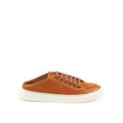 Suede Corduroy Leren Trainers Eigentijdse Stijl Testoni , Brown , Dame...