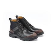 Urban Trekking Combat Boot Testoni , Black , Heren