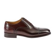 Handgeverfde Kalfsleren Oxford Schoen Testoni , Brown , Heren