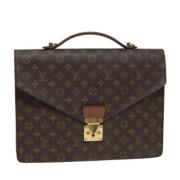 Pre-owned Canvas briefcases Louis Vuitton Vintage , Brown , Dames