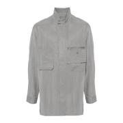 Grijze Overshirt Casual Mode Stijl Y-3 , Gray , Heren