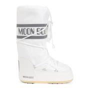 Icon Nylon Sneeuwlaarzen Moon Boot , White , Dames