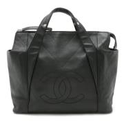 Pre-owned Leather chanel-bags Chanel Vintage , Black , Dames