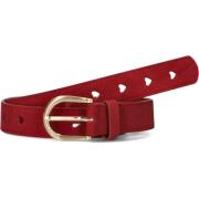 Hart Uitgesneden Suède Riem Fabienne Chapot , Red , Dames