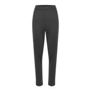 Slim Fit Black Oyster Broek Kaffe , Gray , Dames