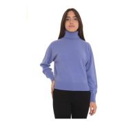 Cashmere Turtleneck Pullover Vanisé , Purple , Dames