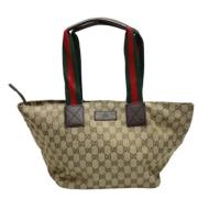 Pre-owned Fabric gucci-bags Gucci Vintage , Beige , Dames