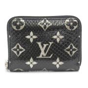 Pre-owned Leather wallets Louis Vuitton Vintage , Black , Dames