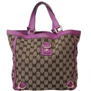 Pre-owned Canvas gucci-bags Gucci Vintage , Brown , Dames