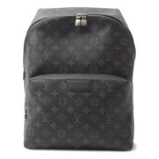 Pre-owned Canvas backpacks Louis Vuitton Vintage , Black , Heren