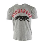 Grijze T-shirt voor heren Dsquared2 , Gray , Heren