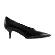 Zwarte Leren Pumps 4,5cm Hak Guglielmo Rotta , Black , Dames