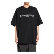 Vintage Logo Print T-Shirt Mastermind World , Black , Heren