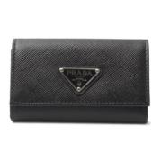 Pre-owned Leather wallets Prada Vintage , Black , Dames