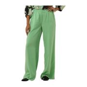 Wijde Tencel Broek Mint Kleur Summum Woman , Green , Dames