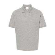 Piqué polo shirt van katoenmix Saint Laurent , Gray , Heren