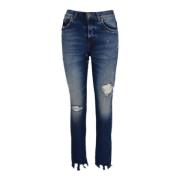 Slim Fit Jeans, Over Vestibiliteit John Richmond , Blue , Dames