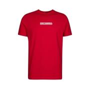 Logo Print Ronde Hals T-Shirt Karl Lagerfeld , Red , Heren