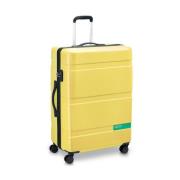 Hardside Trolley Koffer Delsey , Yellow , Unisex