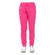 Fuchsia Sportbroek met Logoprint Dsquared2 , Pink , Dames