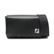 Stijlvolle Zwarte Tassen Fendi , Black , Heren