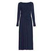 Elegant Draped Long Dress Talbot Runhof , Blue , Dames